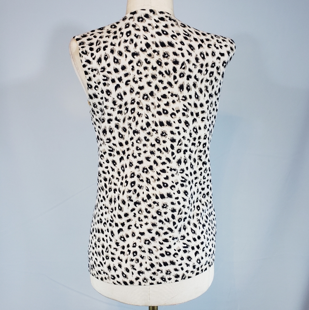 Pursuits, Ltd. Animal print sleeveless top size Sm - Picture 3 of 6